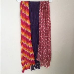 Bundle of three scarves